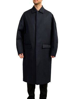 Scuderia Ferrari Men's Navy Blue Trench Coat US M IT 50